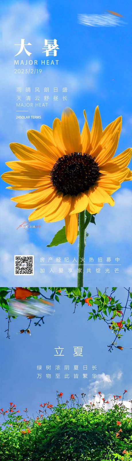 立夏大暑海报-采灵感-https://www.cailinggan.com/