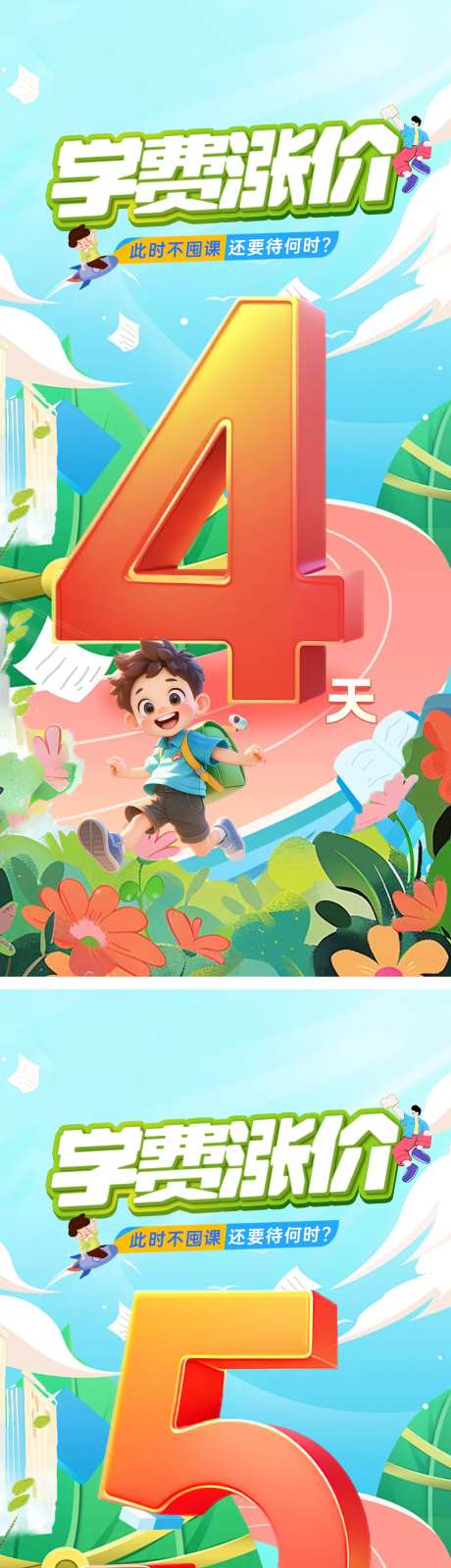 教培儿童教育口语口才涨价倒计时朋友圈-采灵感-https://www.cailinggan.com/