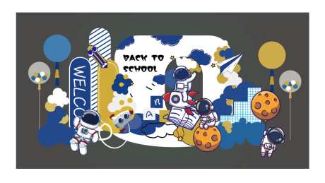 太空世界氛围展板-采灵感-https://www.cailinggan.com/