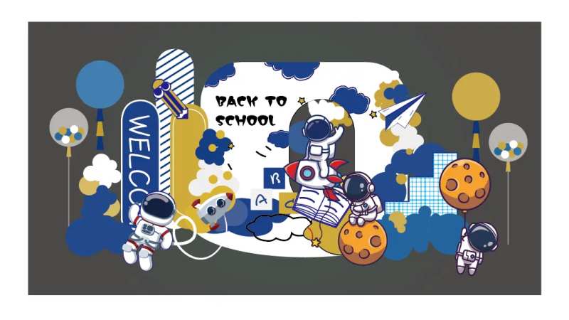 太空世界氛围展板-采灵感-cailinggan.com