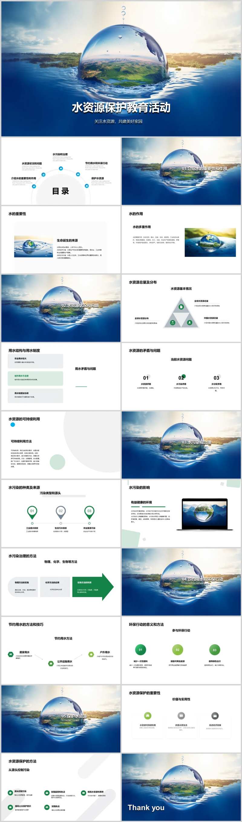 水资源保护教育活动PPT-采灵感-cailinggan.com