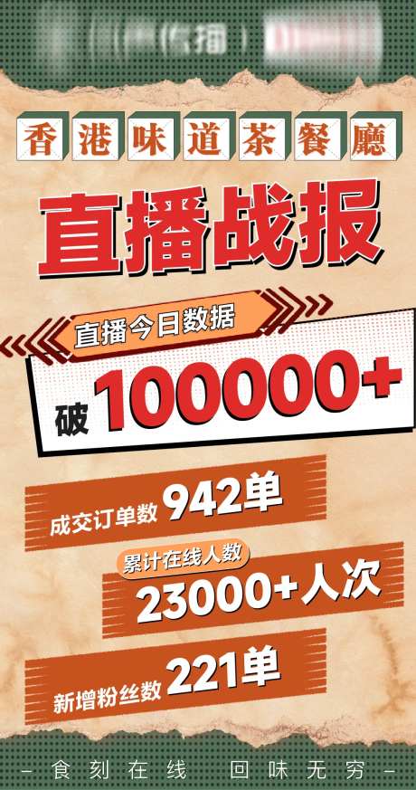 餐饮直播战报-采灵感-https://www.cailinggan.com/