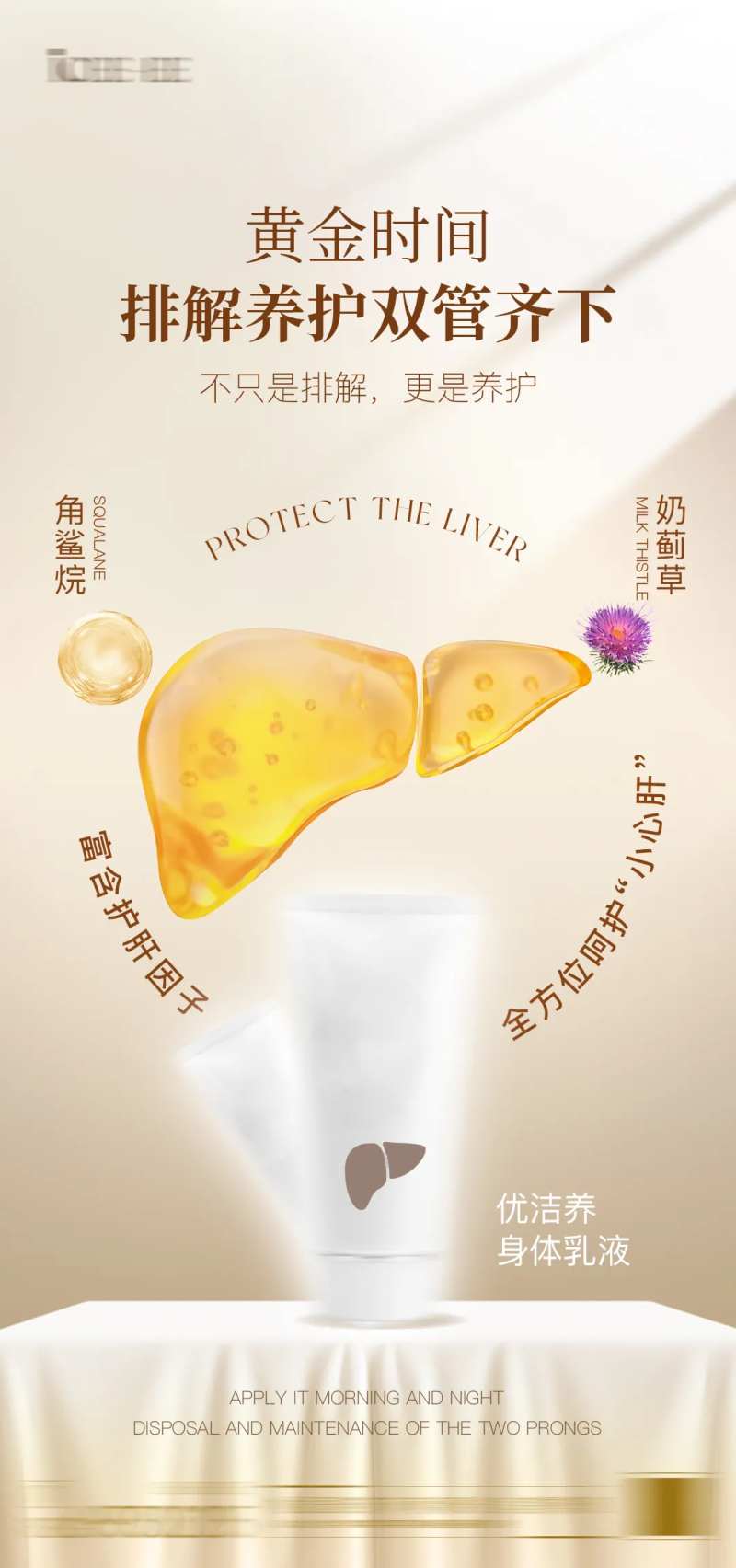 护肝养生简约海报-采灵感-cailinggan.com