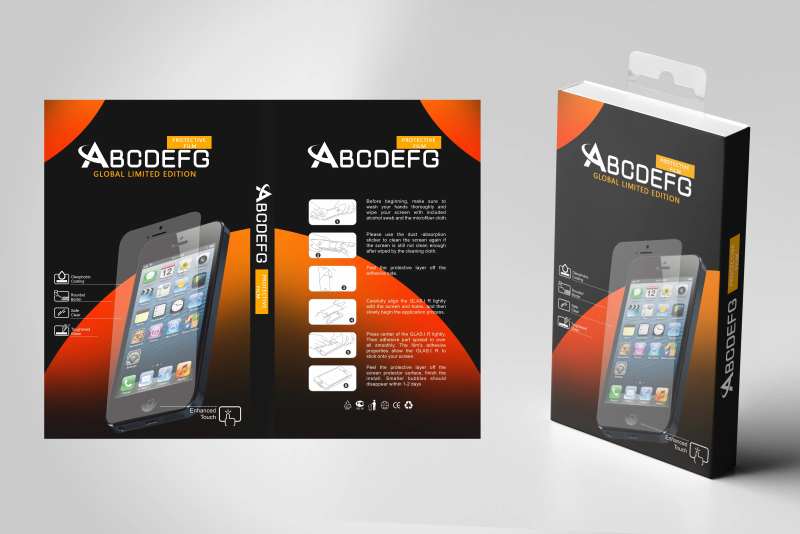 手机液晶屏幕包装设计-采灵感-cailinggan.com