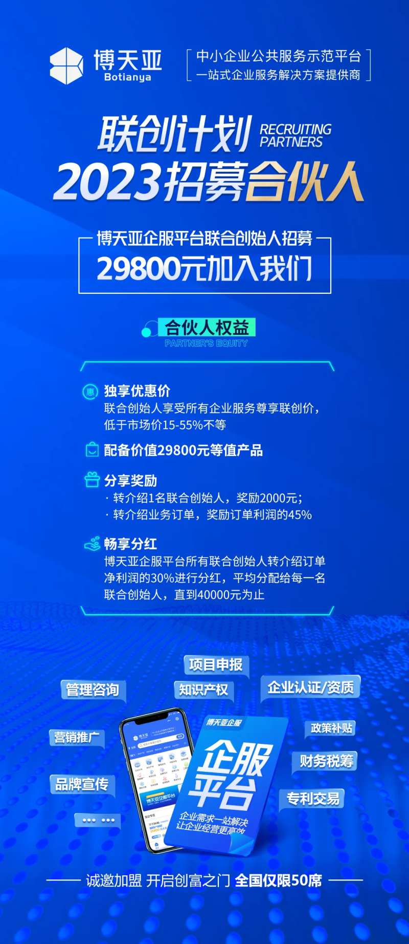 联合创始人招募海报-采灵感-cailinggan.com