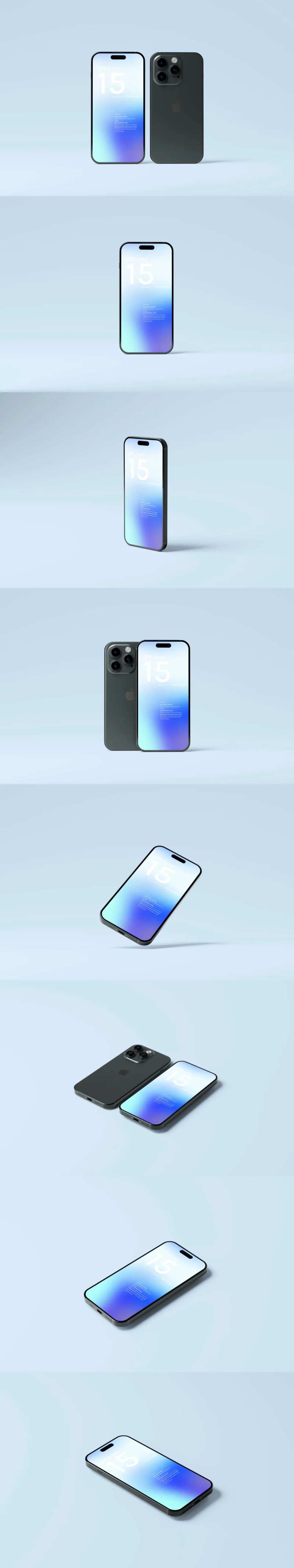 iPhone15手机贴图样机-采灵感-cailinggan.com
