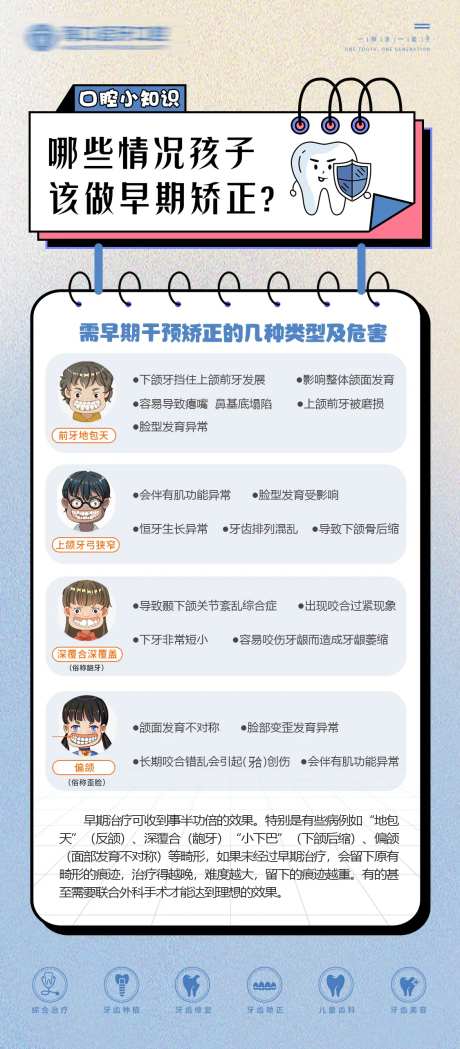 口腔牙齿科普知识点海报-采灵感-https://www.cailinggan.com/