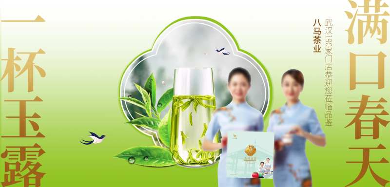 绿茶海报-采灵感-cailinggan.com