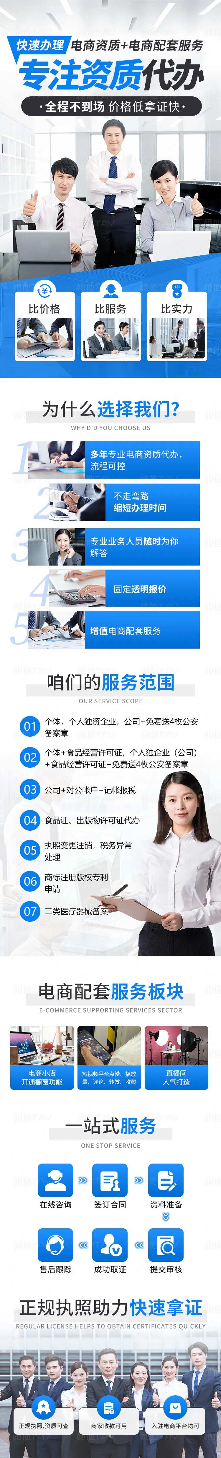 资质代办信息流落地页长图-采灵感-cailinggan.com