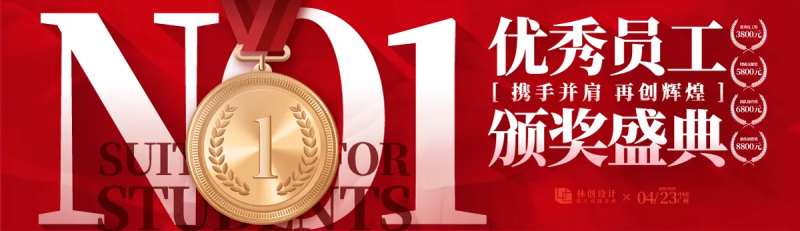 第一名奖牌活动展板-采灵感-cailinggan.com