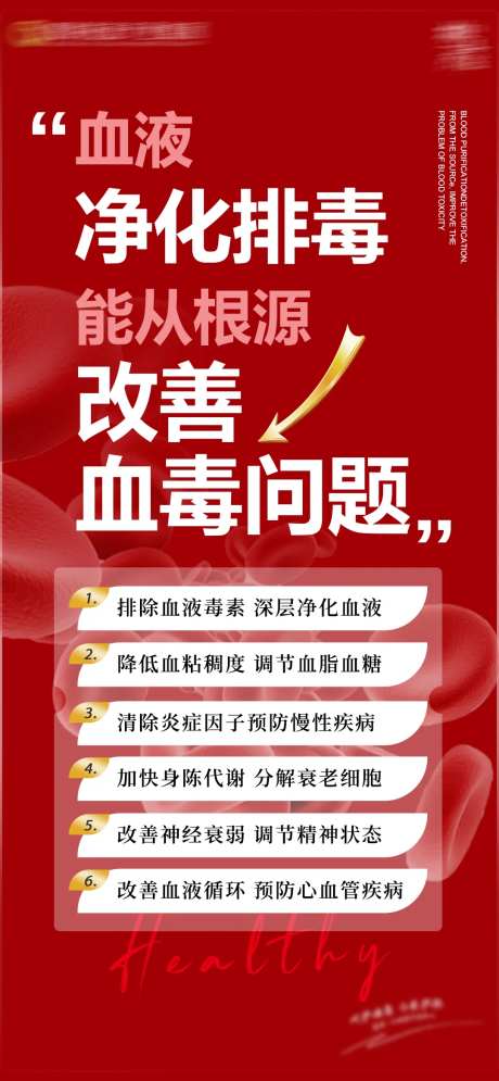 血液排毒问题科普展架-采灵感-https://www.cailinggan.com/