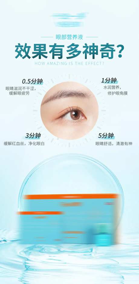 滴眼液眼药水产品海报-采灵感-https://www.cailinggan.com/
