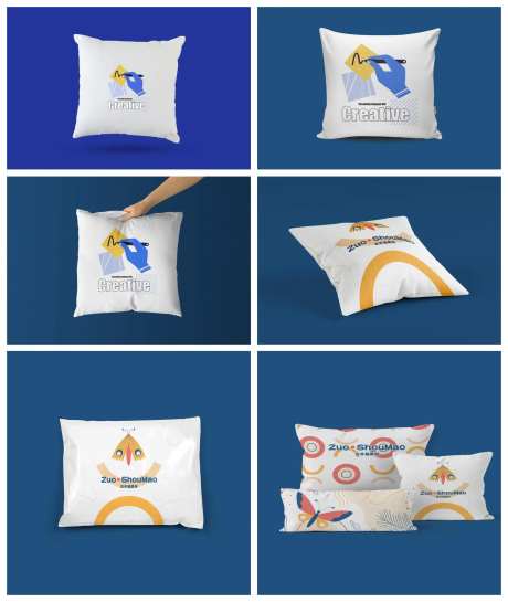 卡通简约抱枕枕头靠枕样机-采灵感-https://www.cailinggan.com/