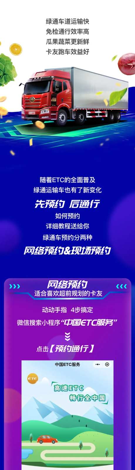 绿通车ETC如何预约登记长图专题设计-采灵感-https://www.cailinggan.com/