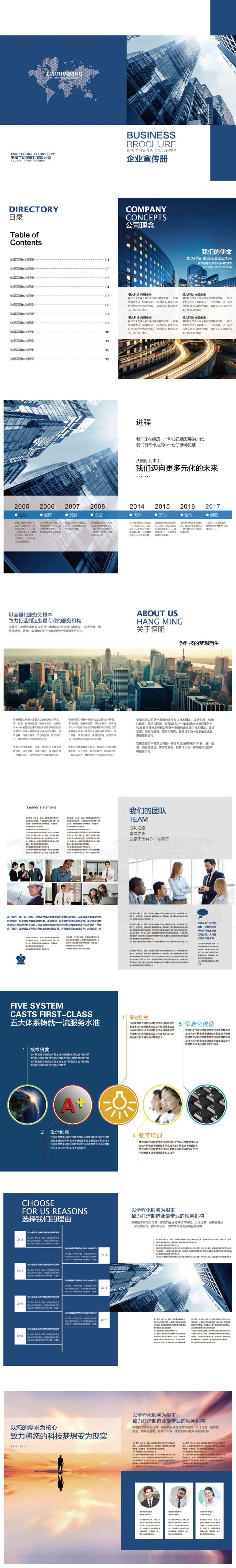 企业商务风格宣传画册-采灵感-cailinggan.com
