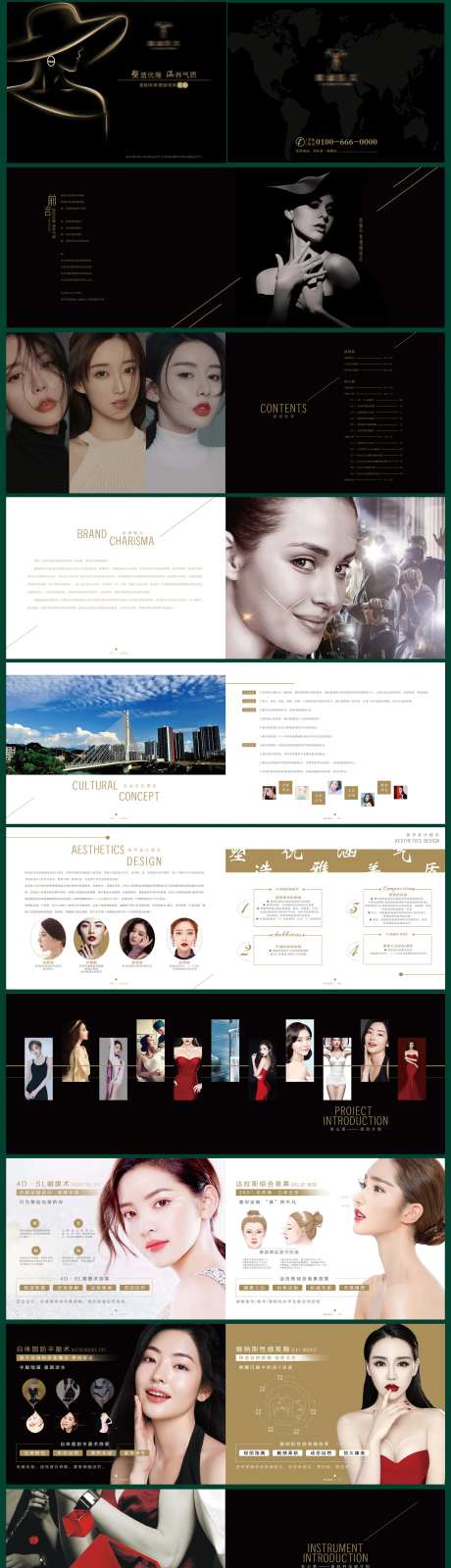 医美整形黑金宣传手册-采灵感-https://www.cailinggan.com/
