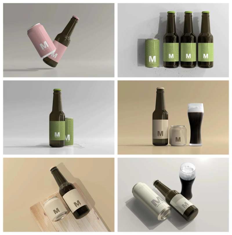 瓶装汽水啤酒样机-采灵感-cailinggan.com