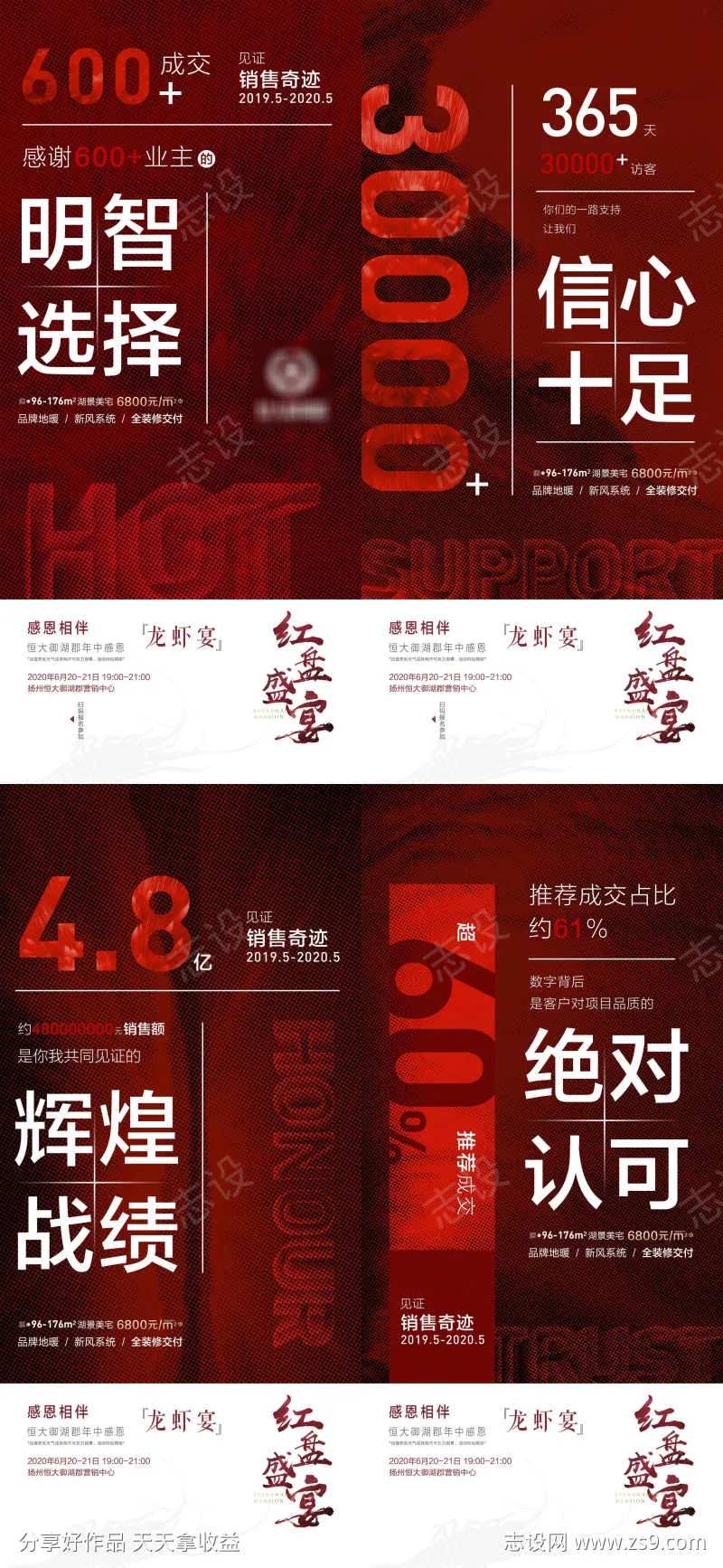 地产热销红盘感恩盛宴大字报贴-采灵感-cailinggan.com