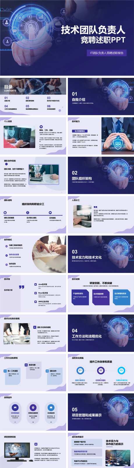 技术团队负责人竞聘述职PPT-采灵感-https://www.cailinggan.com/
