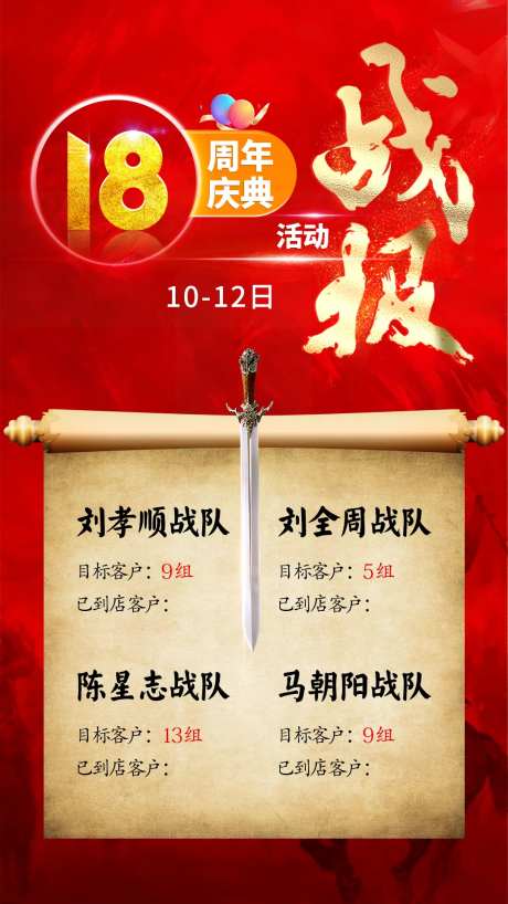 地产战报挑战书海报-采灵感-https://www.cailinggan.com/