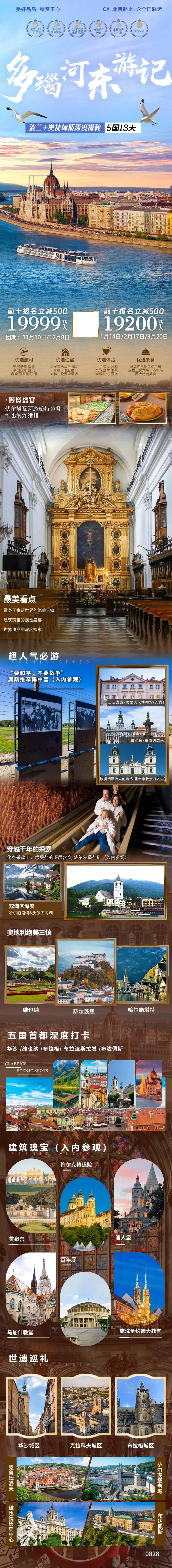 多瑙河旅游海报-采灵感-cailinggan.com