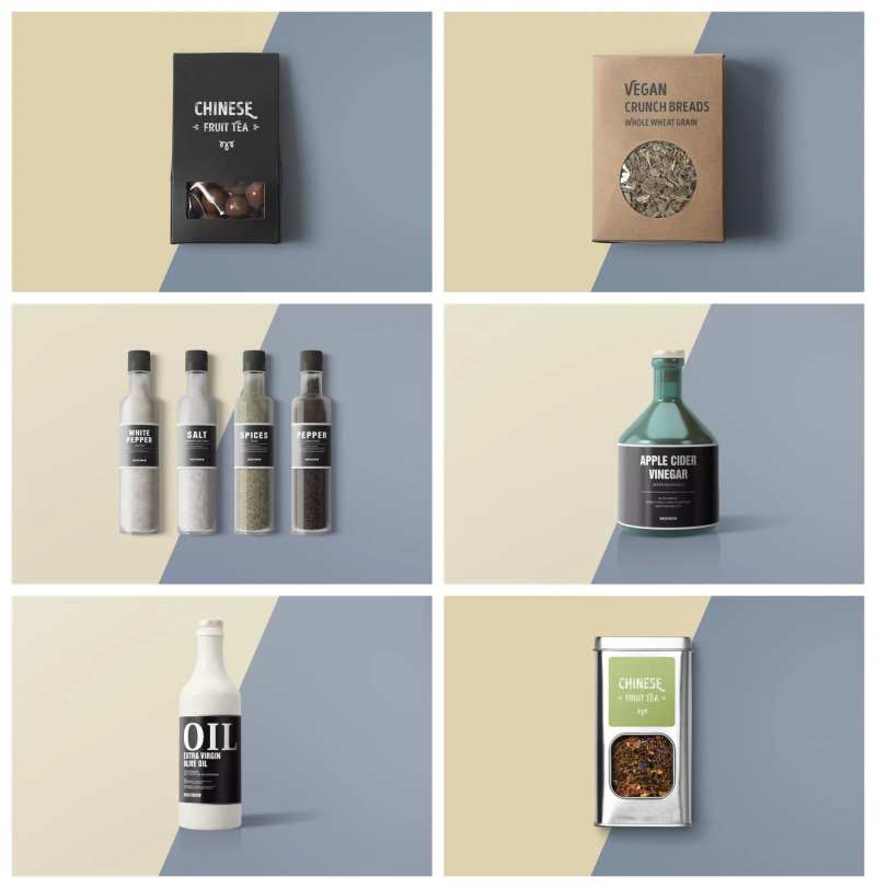 瓶装纸袋包装样机-采灵感-cailinggan.com