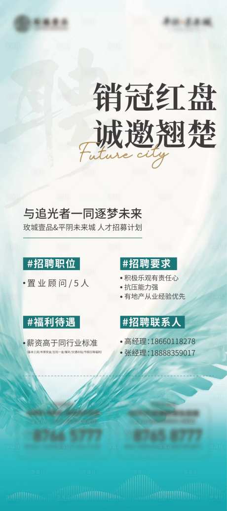 地产招聘展架-采灵感-cailinggan.com