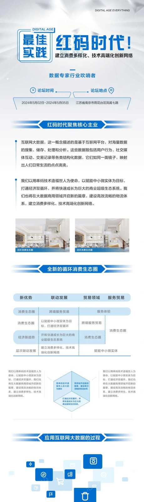 浅蓝色互联网数据大会长图-采灵感-https://www.cailinggan.com/
