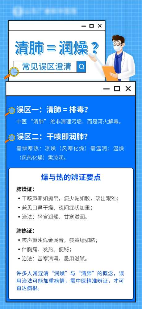 润肺科普海报-采灵感-https://www.cailinggan.com/