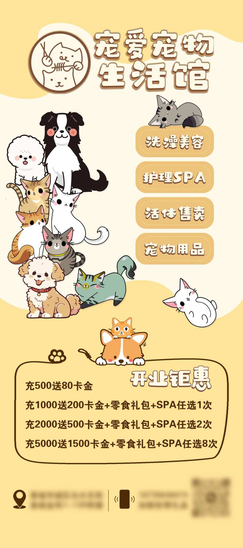 宠物店开业活动海报-采灵感-cailinggan.com