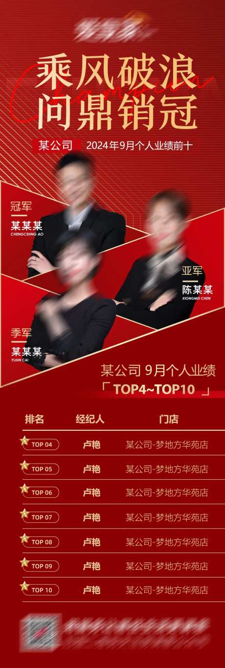 精英业绩排行榜海报-采灵感-https://www.cailinggan.com/