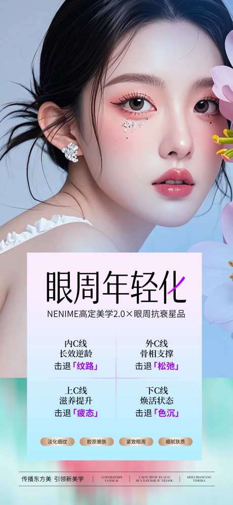 医美眼周年轻态宣传海报-采灵感-https://www.cailinggan.com/