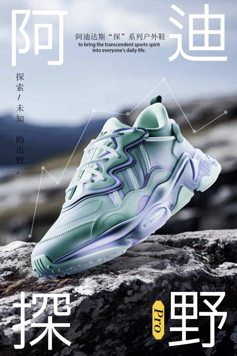 运动鞋海报-采灵感-cailinggan.com