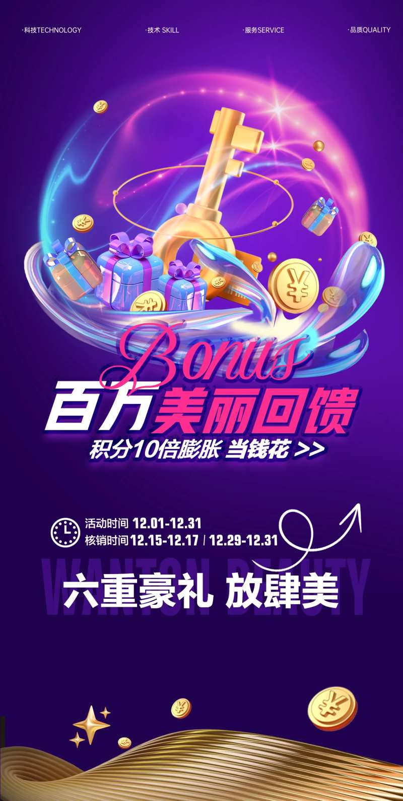 医美回馈活动海报-采灵感-cailinggan.com