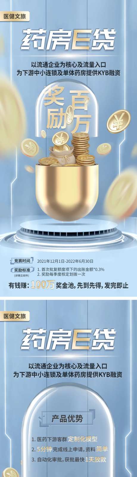 金融药房E贷海报-采灵感-https://www.cailinggan.com/