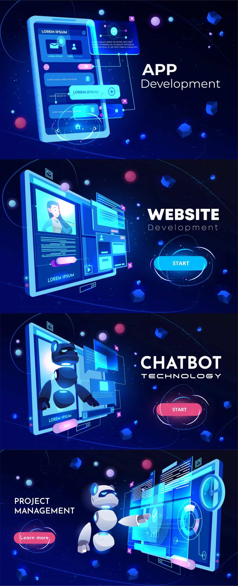 未来科技智能banner-采灵感-cailinggan.com