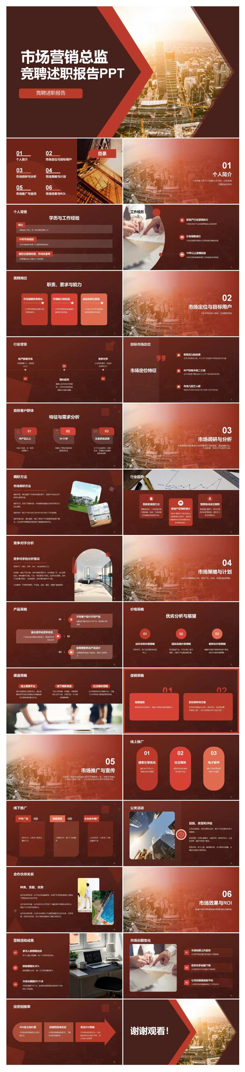 市场营销总监竞聘述职PPT-采灵感-cailinggan.com