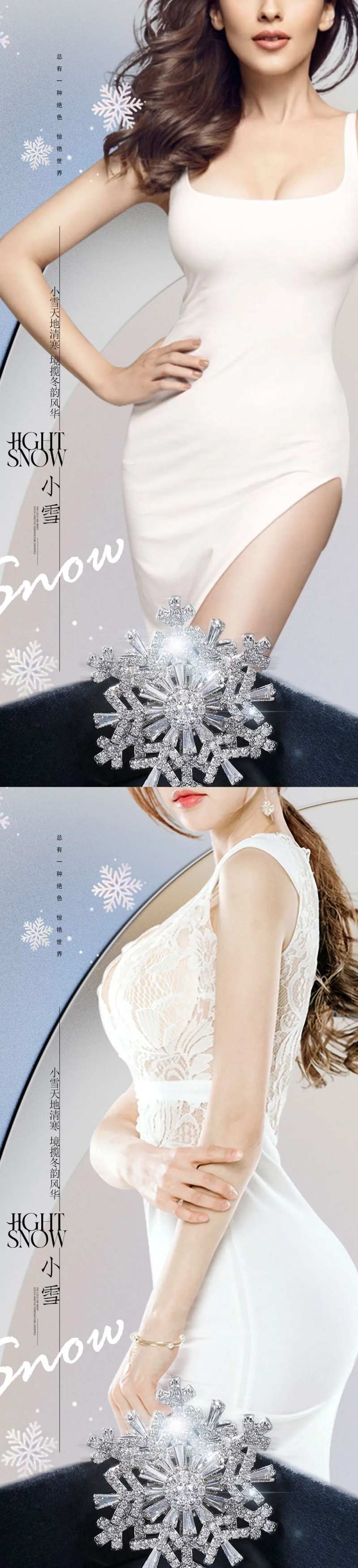 医美小雪节气海报-采灵感-cailinggan.com