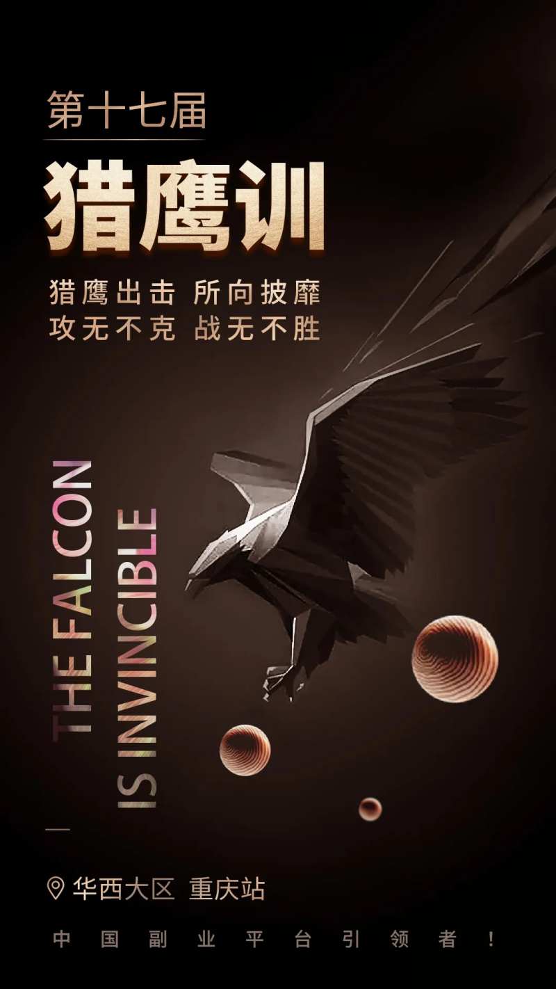第十七届猎鹰训海报-采灵感-cailinggan.com