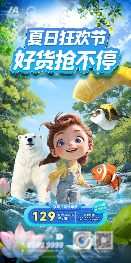 夏日狂欢节海报-采灵感-https://www.cailinggan.com/