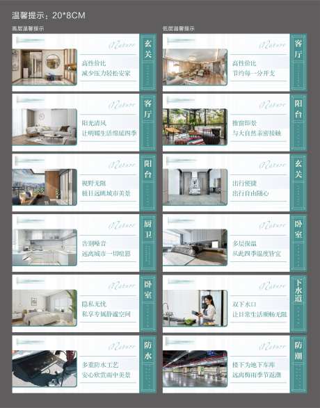 地产VI导视系统温馨提示-采灵感-https://www.cailinggan.com/