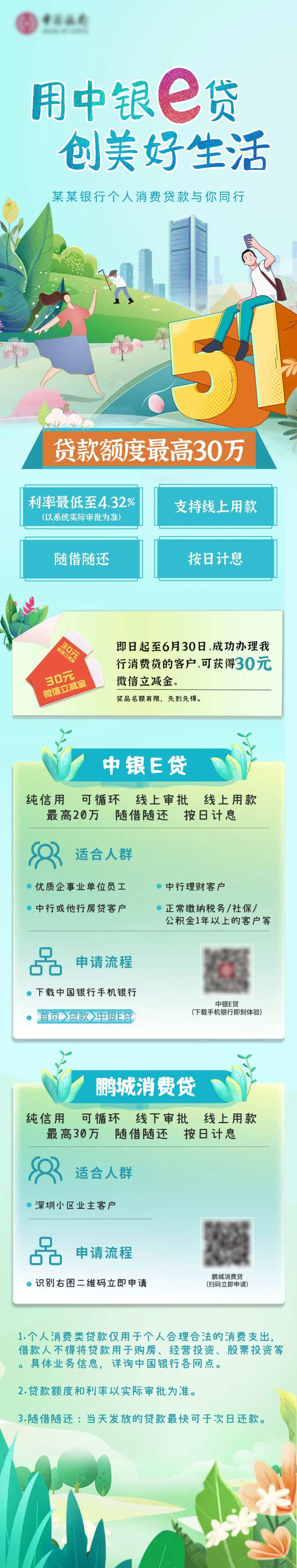 银行贷款活动长图-采灵感-cailinggan.com