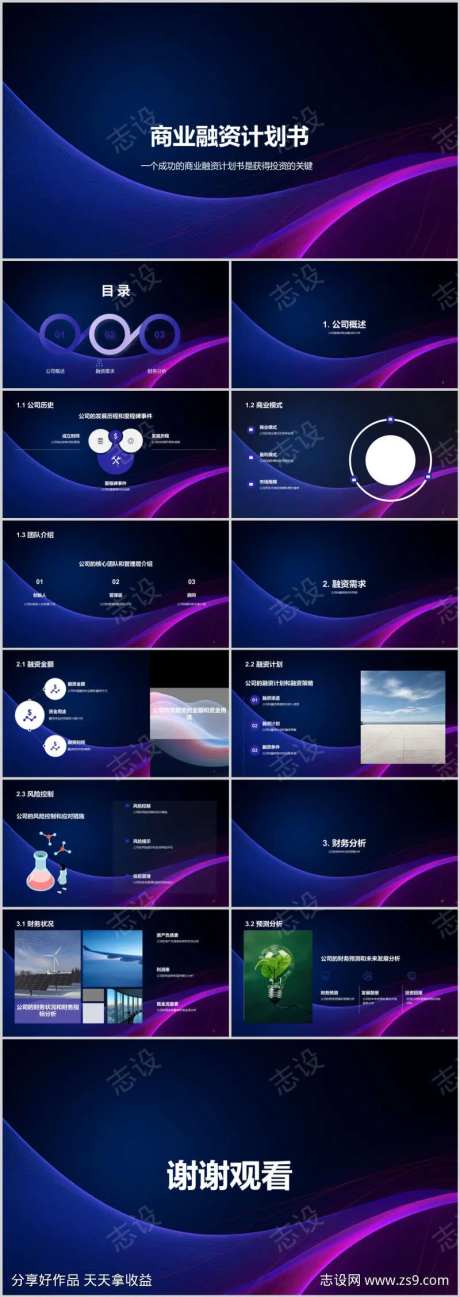 商业融资计划书PPT-采灵感-https://www.cailinggan.com/