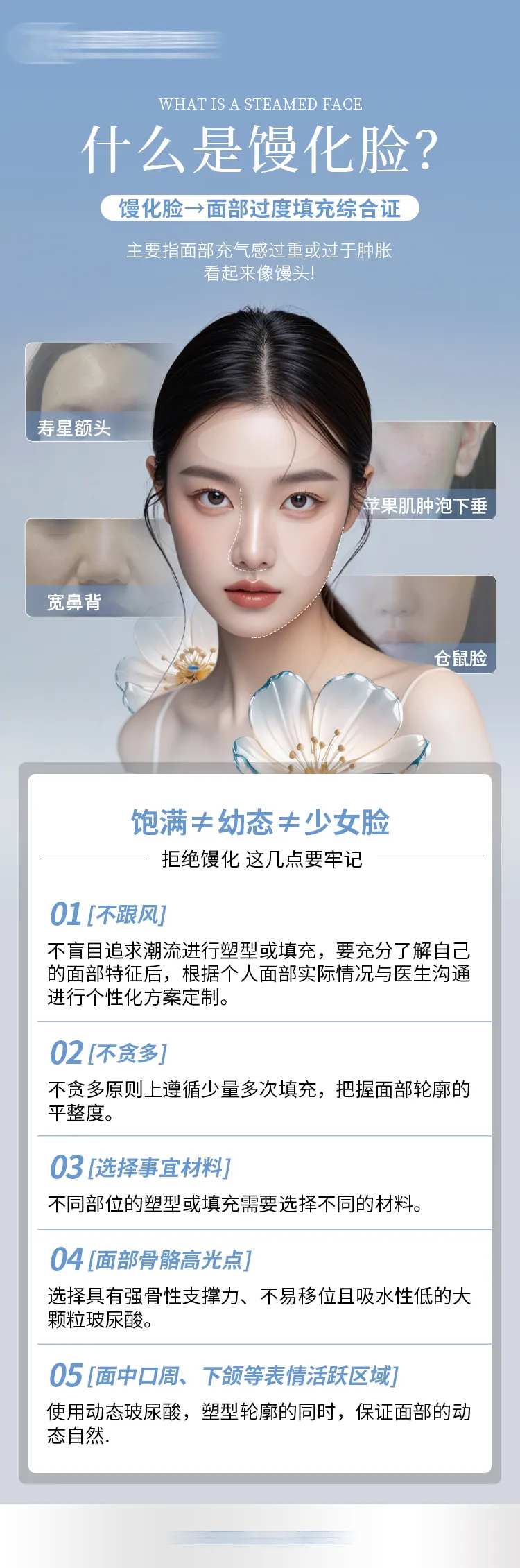 馒化脸医美科普海报-采灵感-cailinggan.com