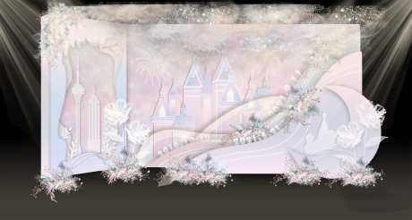 梦幻城堡婚礼留影区-采灵感-https://www.cailinggan.com/