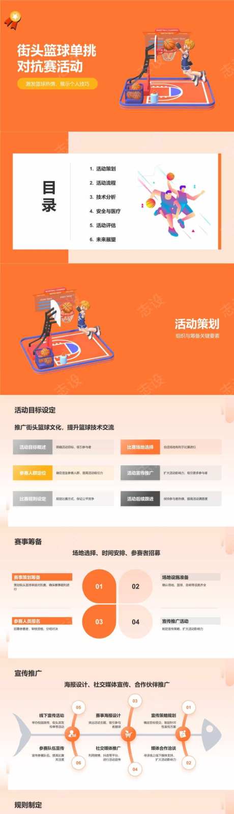 街头篮球单挑对抗赛活动PPT-采灵感-https://www.cailinggan.com/