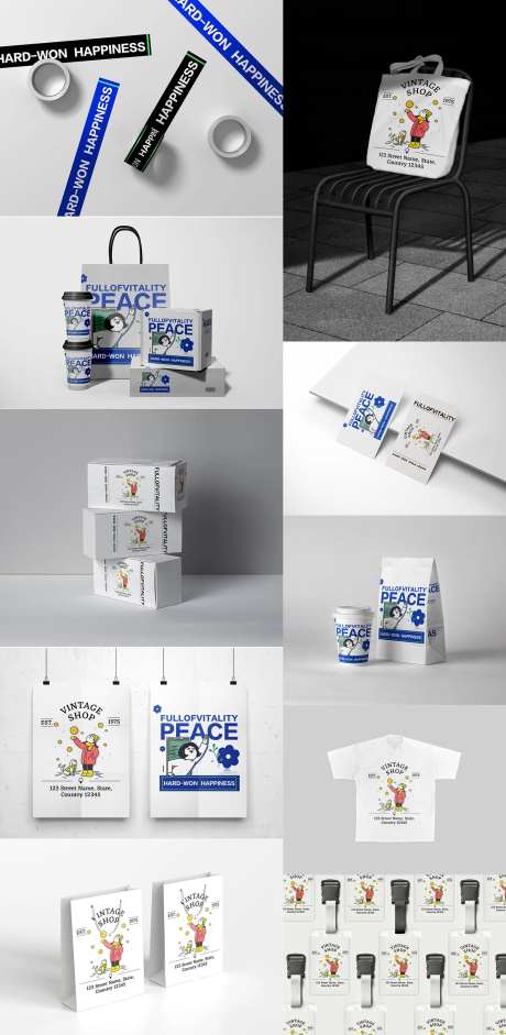 咖啡奶茶品牌VI样机-采灵感-https://www.cailinggan.com/
