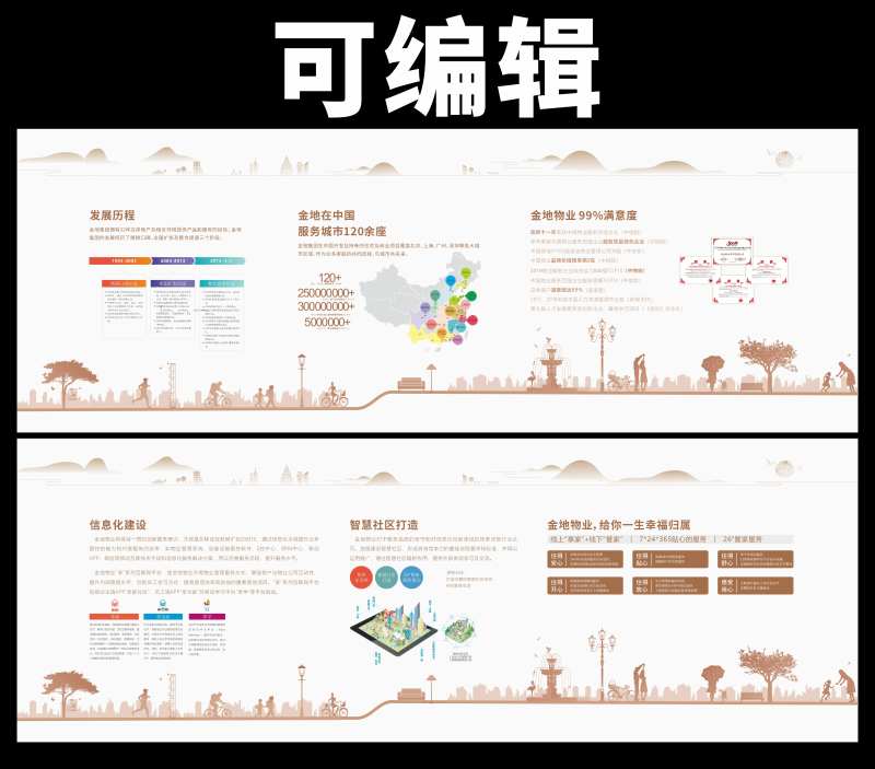 物业服务企业文化墙-采灵感-cailinggan.com