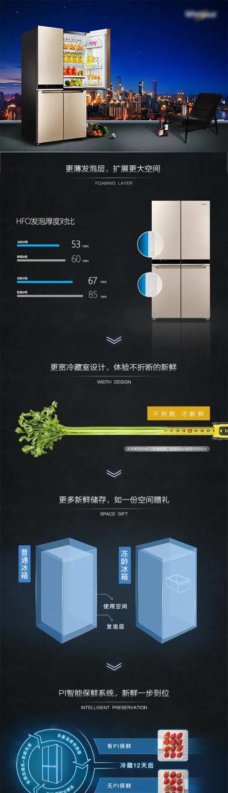 冰箱详情页促销电商活动保鲜-采灵感-https://www.cailinggan.com/