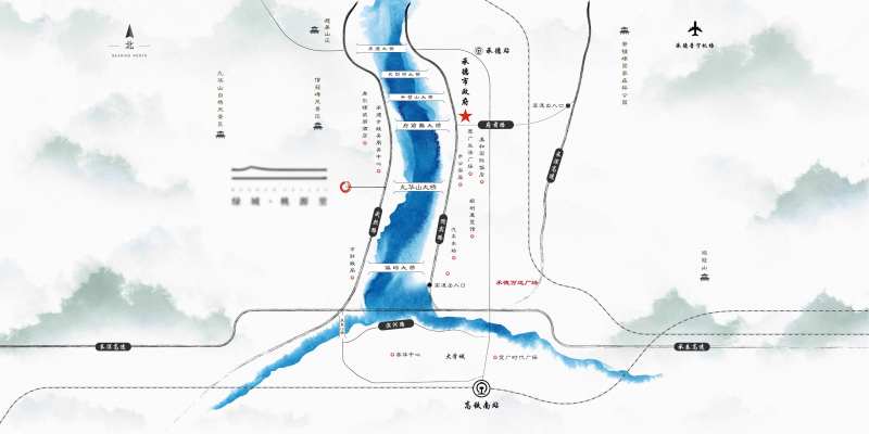 地产区位图海报-采灵感-cailinggan.com